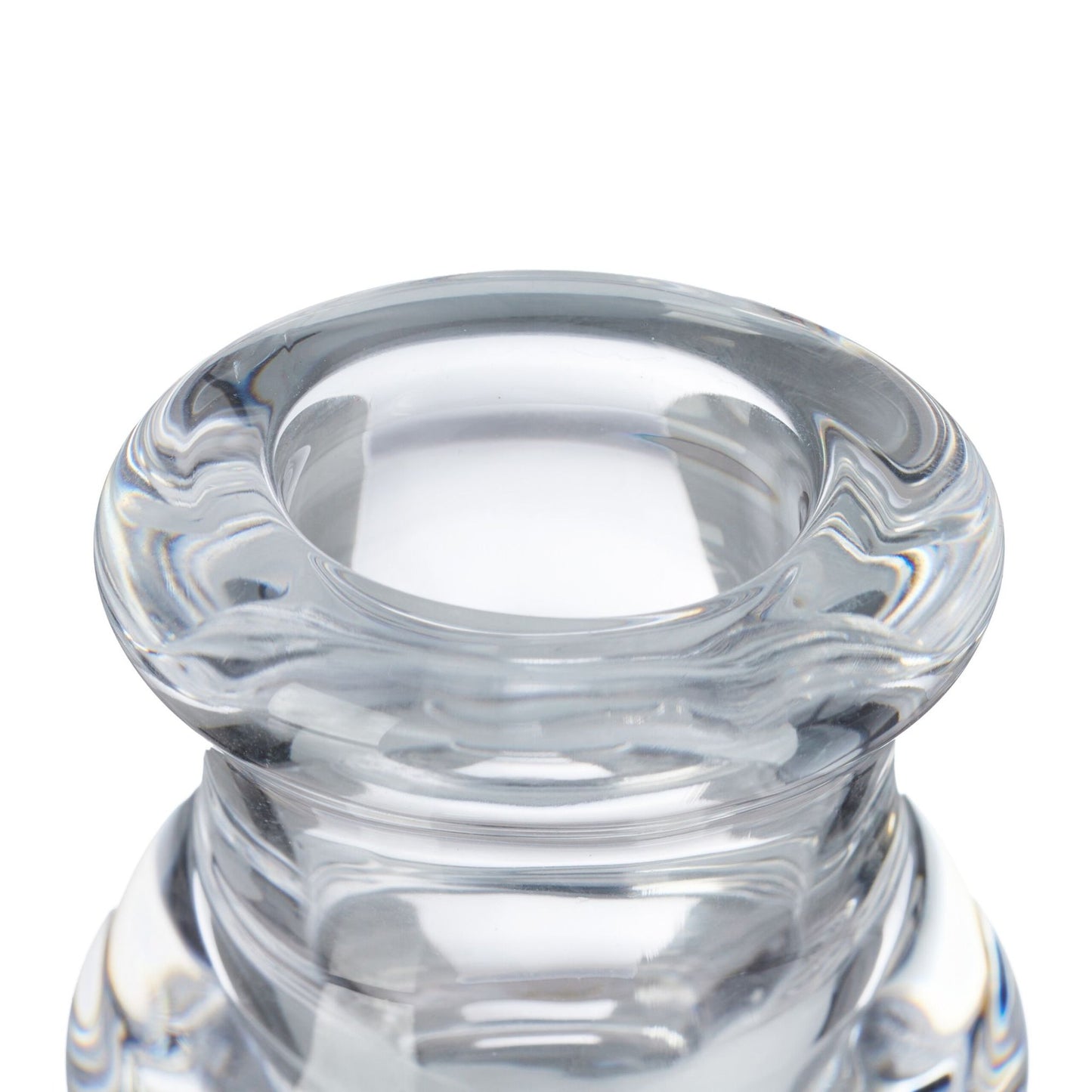 Glass candle holder with 6 pcs