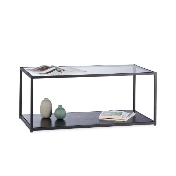 Glass coffee table