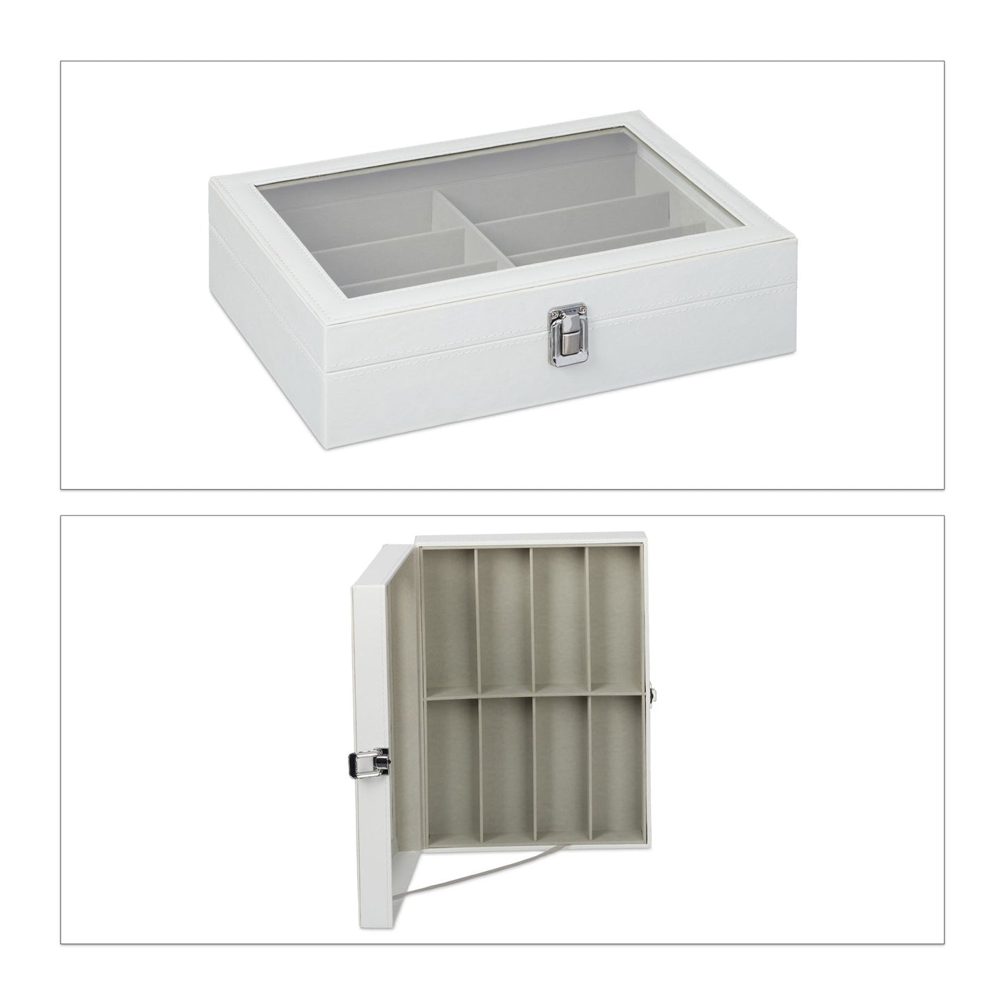 Glasses storage for 8 pairs