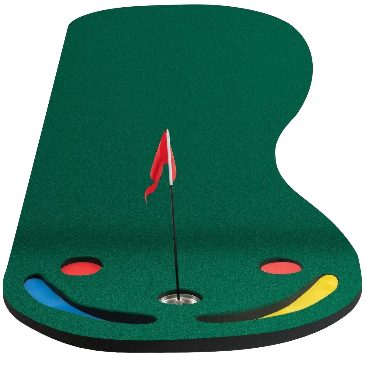 Golf Putting Mat 300x96 cm with 3 Cups & Flag