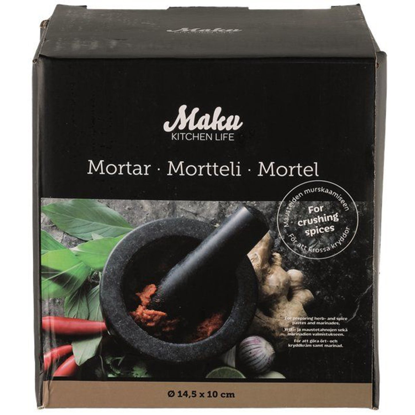 Granite Mortar and Pestle Set, 10cm