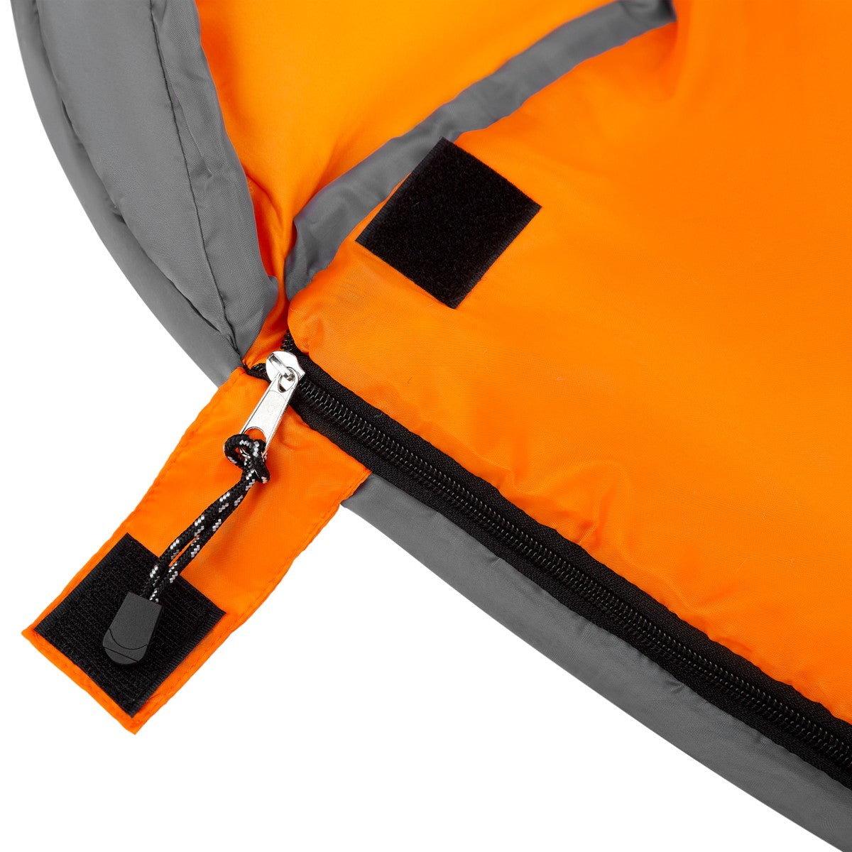 Gray-Orange Sleeping Bag, Size L, Lightweight