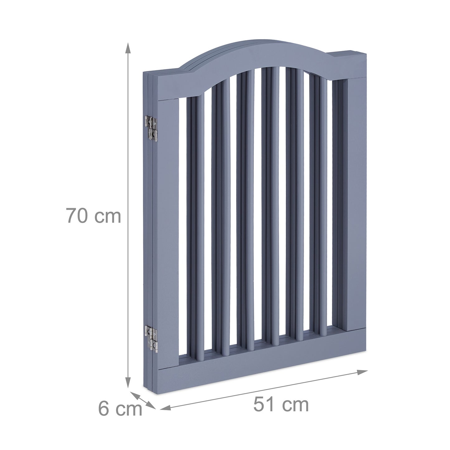 Gray security gate 70 cm
