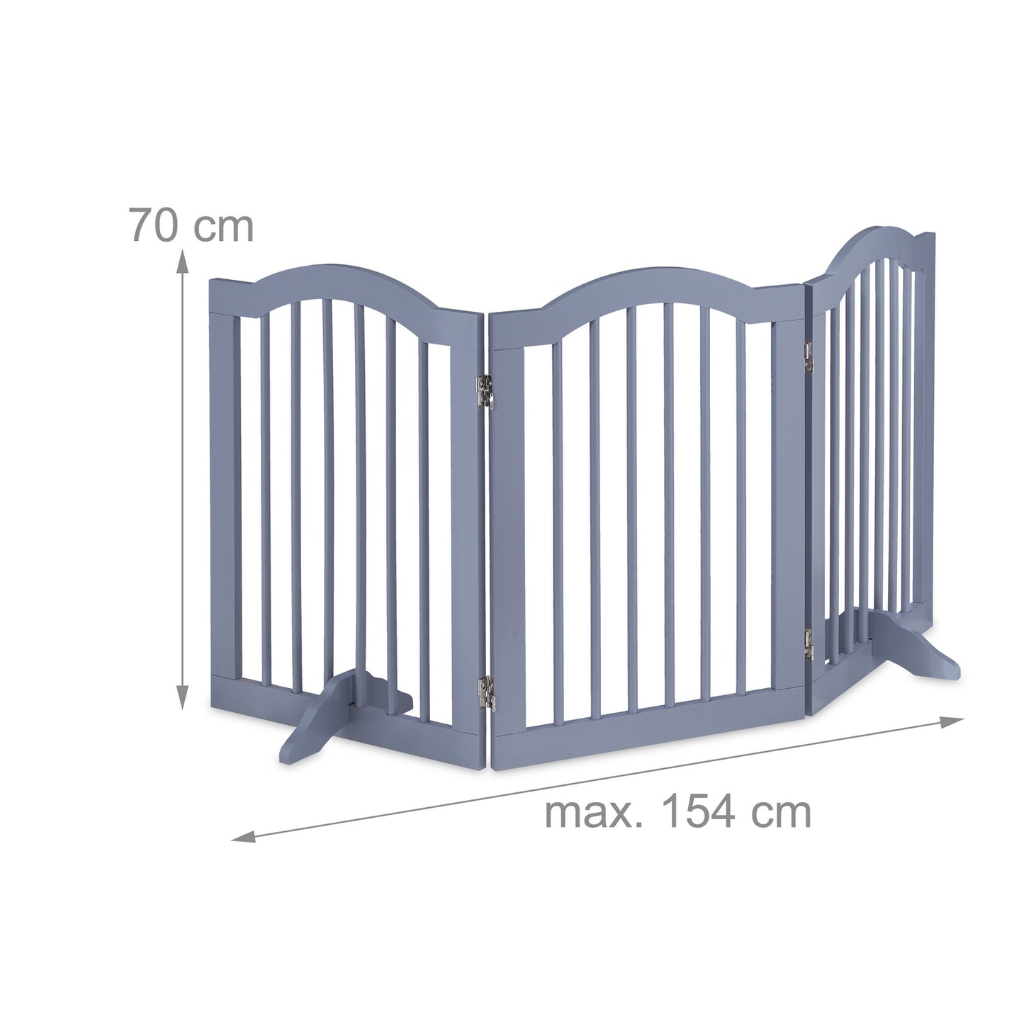 Gray security gate 70 cm