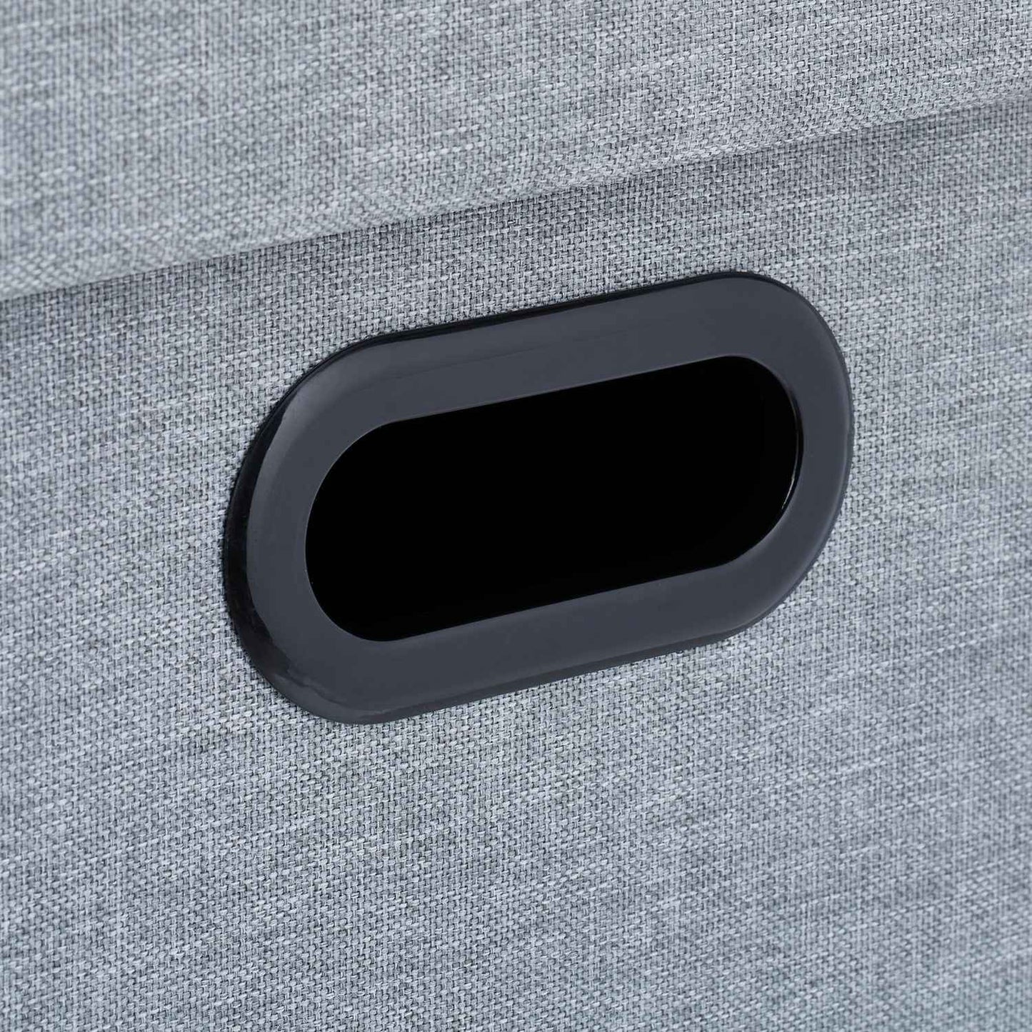 Gray stool with storage space