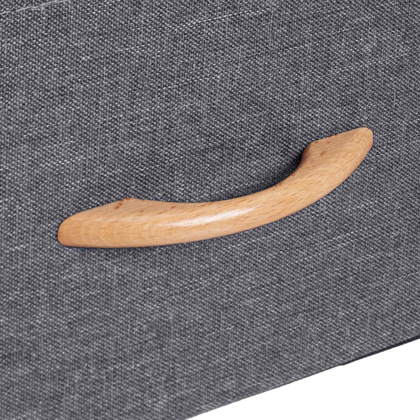 Gray stool with storage space