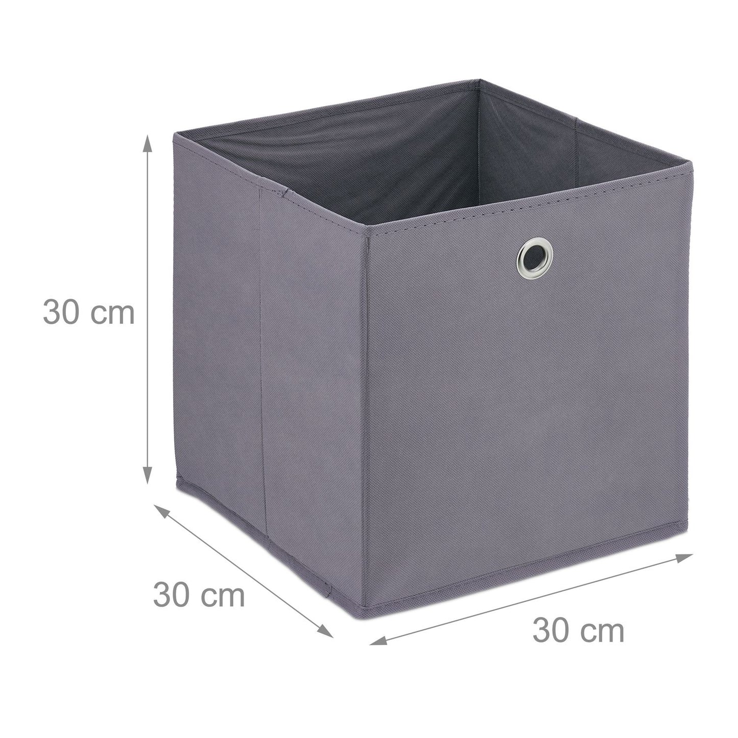 Gray storage box - 4 pcs