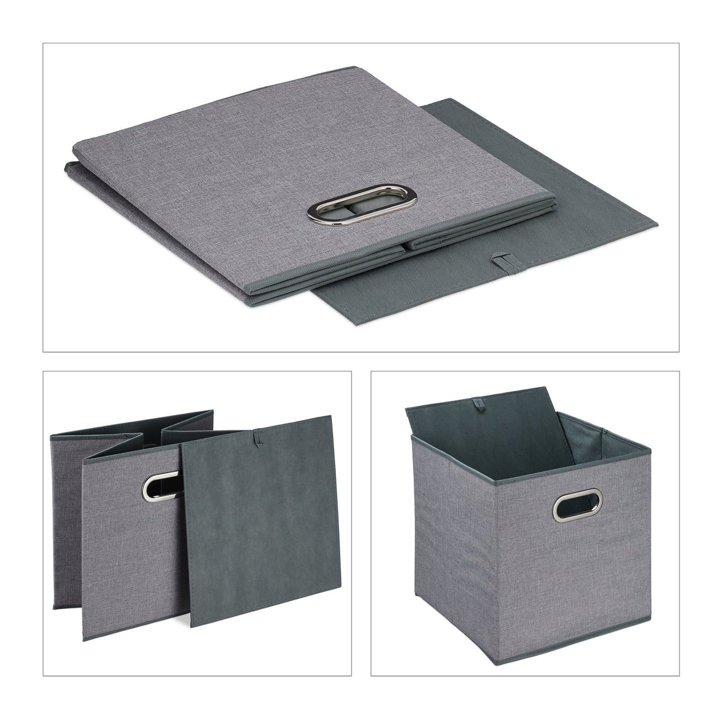 Gray storage box Set of 2