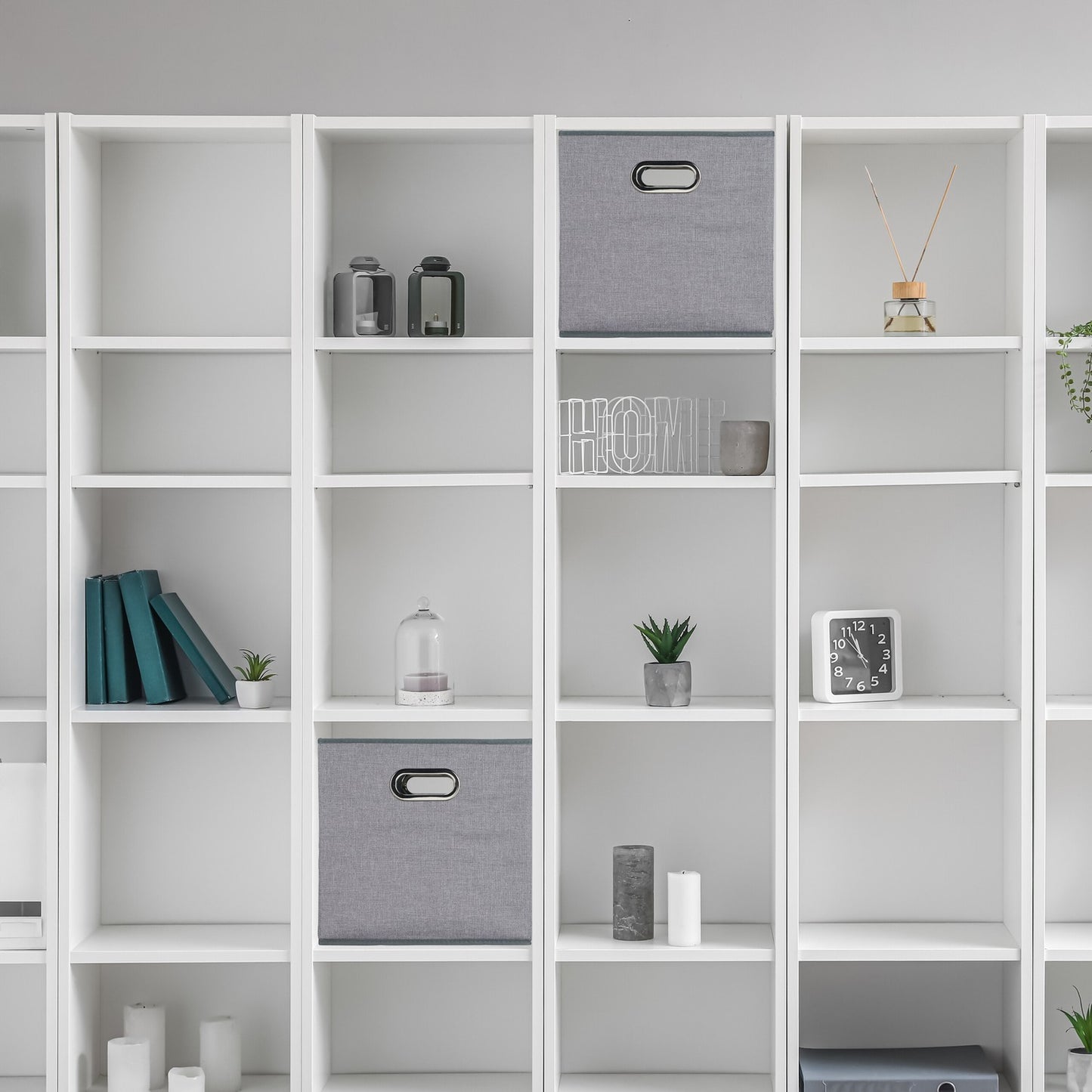 Gray storage box Set of 2