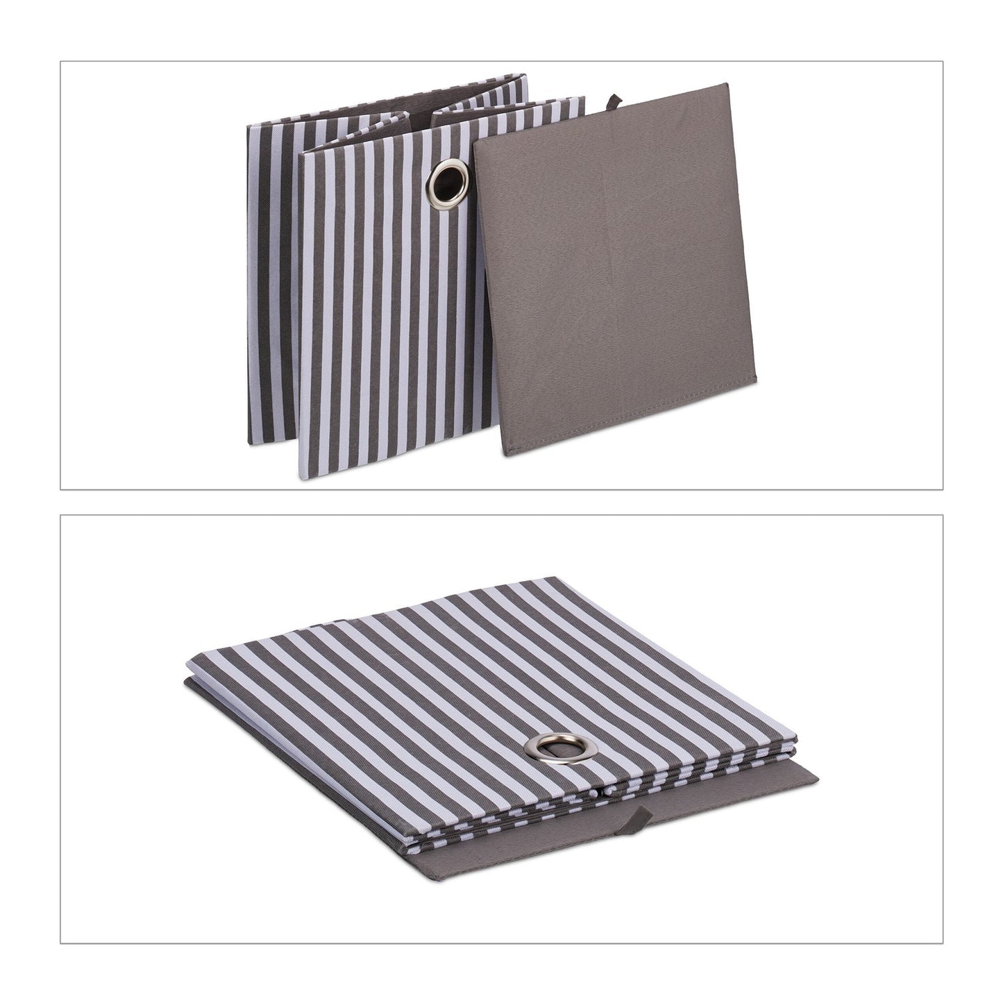 Gray storage box set of 2