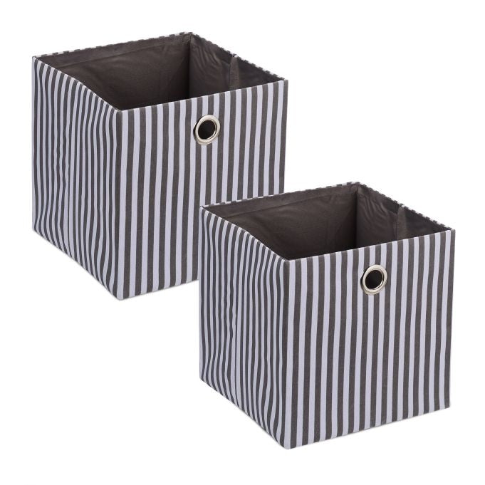 Gray storage box set of 2