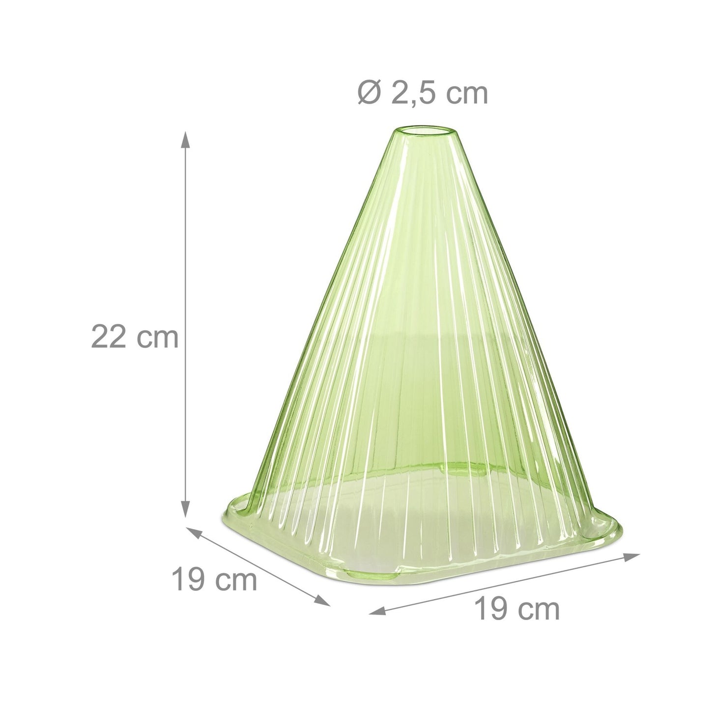 Green Plant Protection Cones, Set of 32
