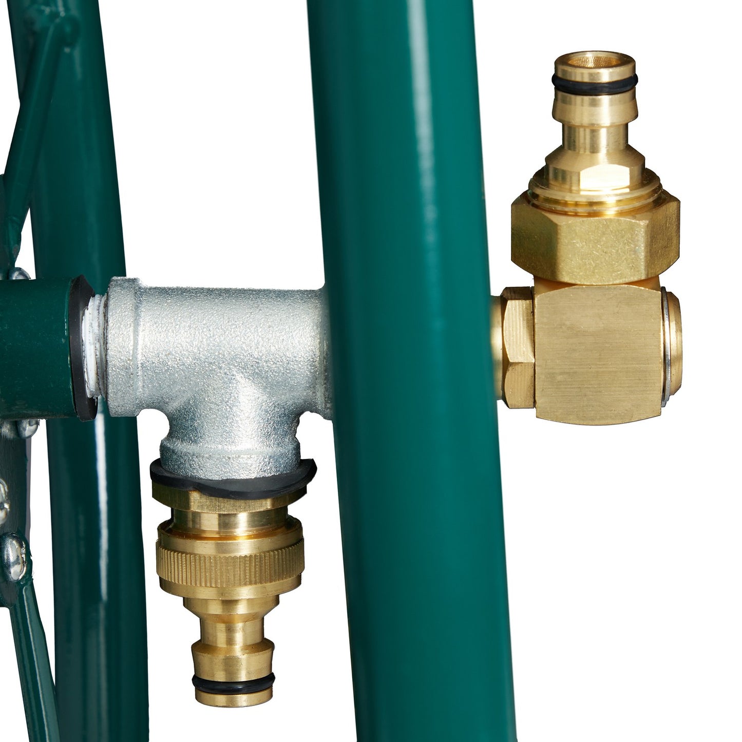 Green Steel Hose Trolley