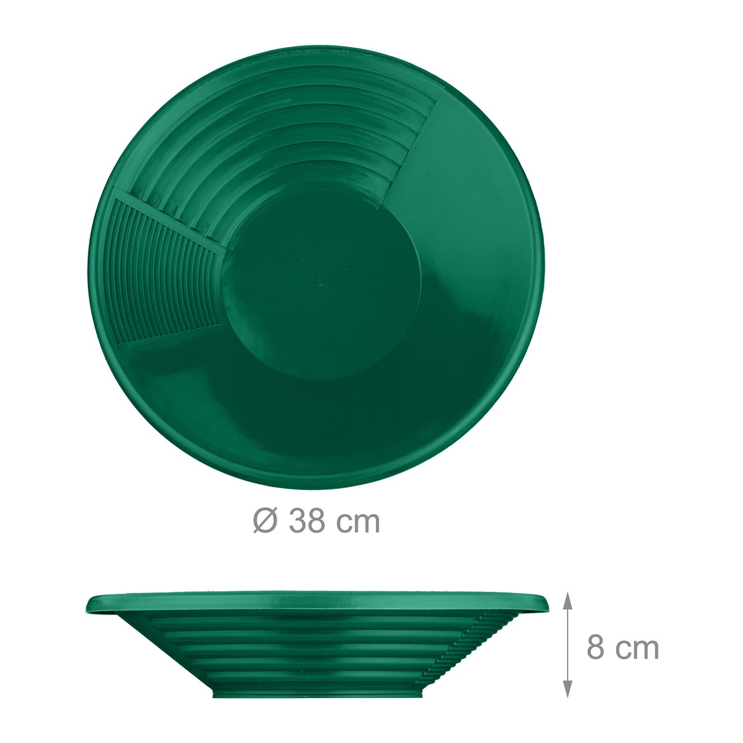 Green gold wash bowls 2-pack