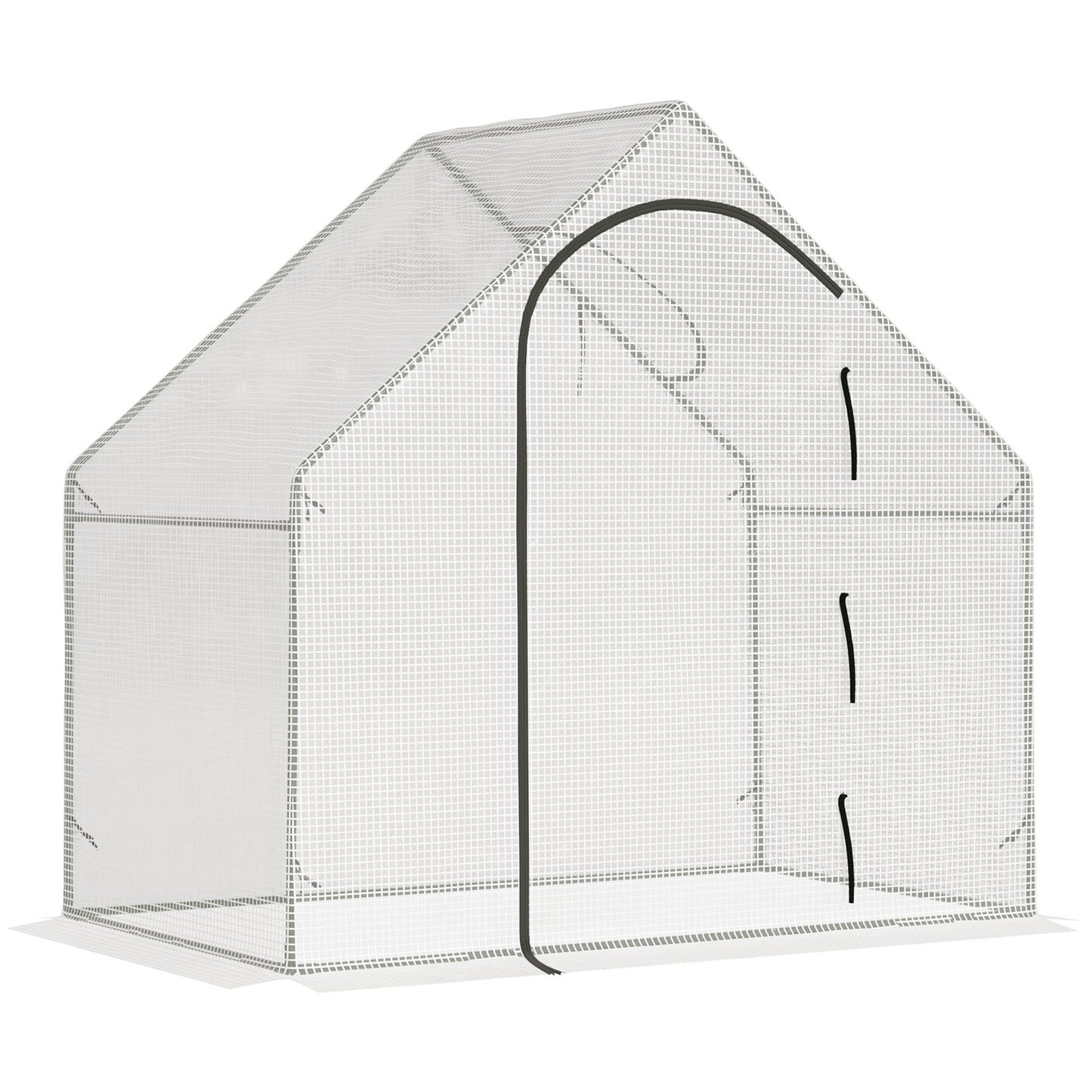 Greenhouse - 180x100x168 cm PE Film, Winterproof, White