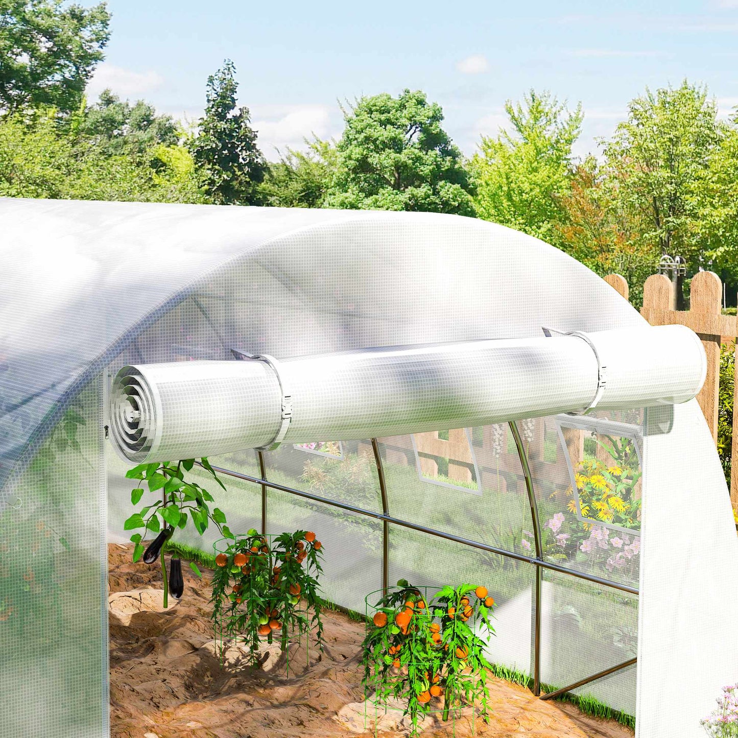 Greenhouse Cover, Weather-Resistant, 400x300x200 cm, PE Material