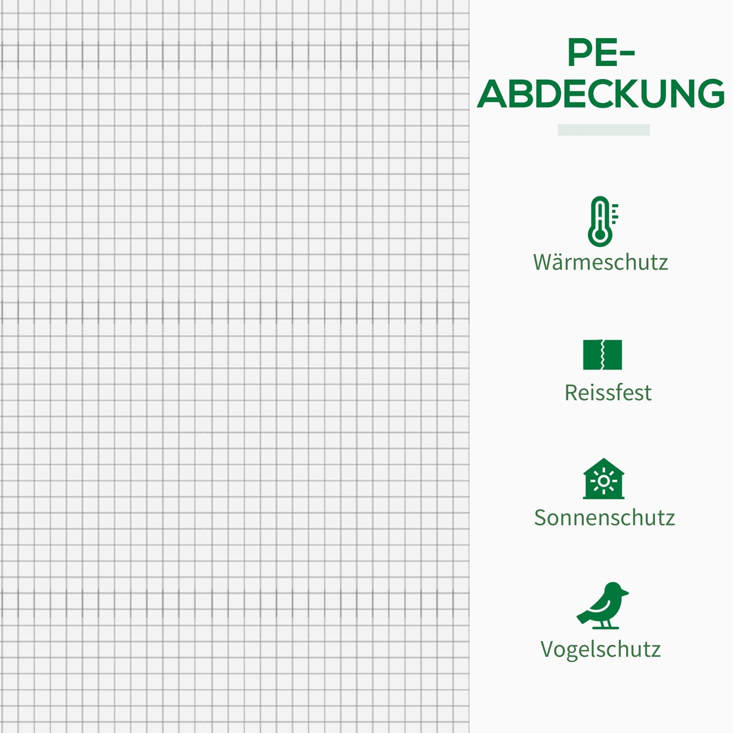 Greenhouse film, 200x68x196cm, windproof steel & PE