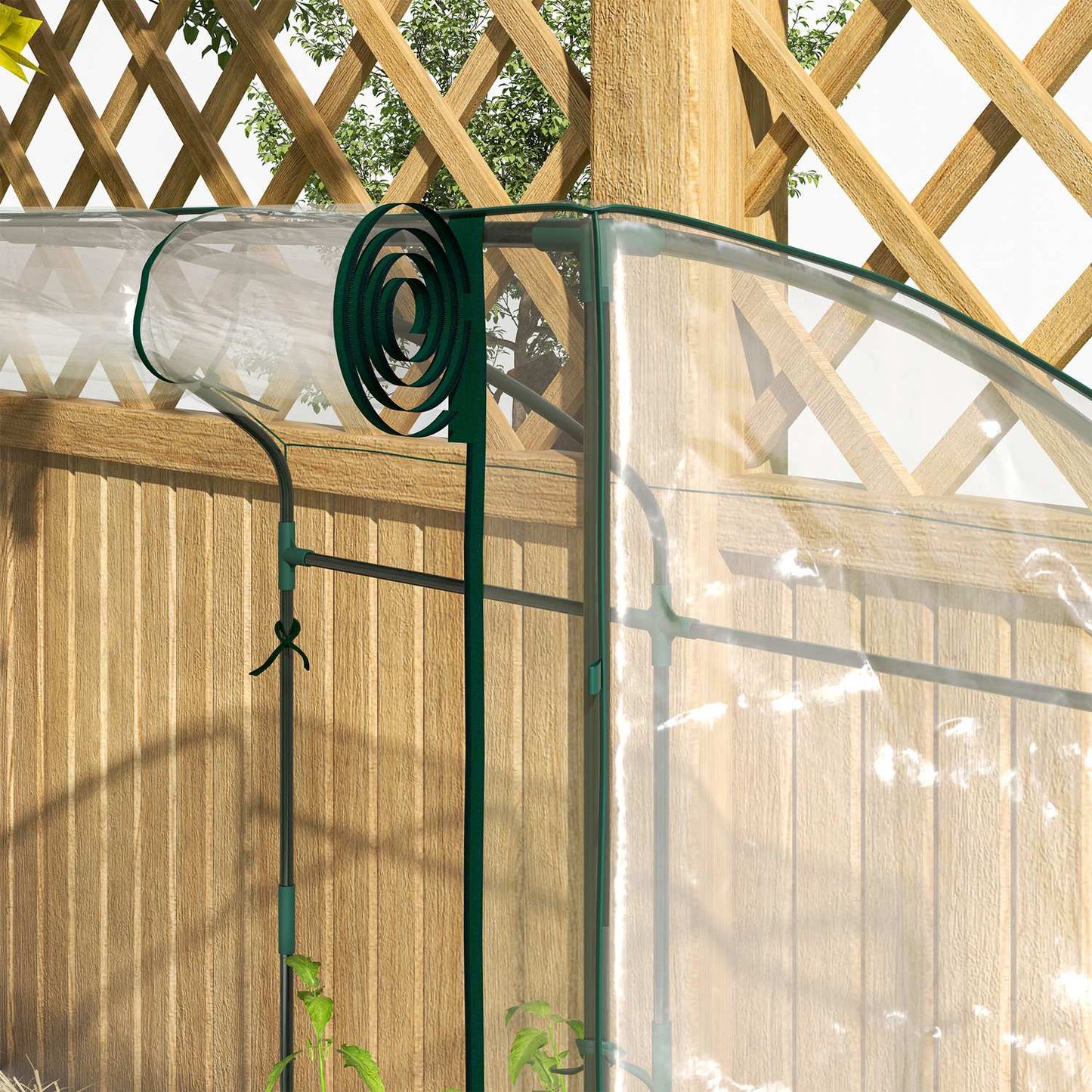 Winterproof Steel greenhouse, Bent roof, 128x70x170cm