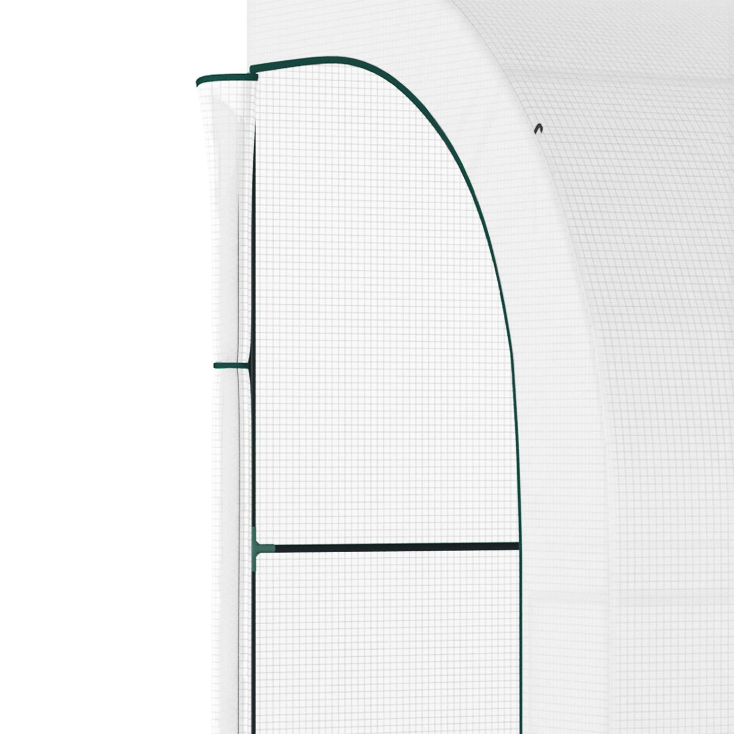 Greenhouse with shelves & windows, Steel frame, 300x150x213 cm