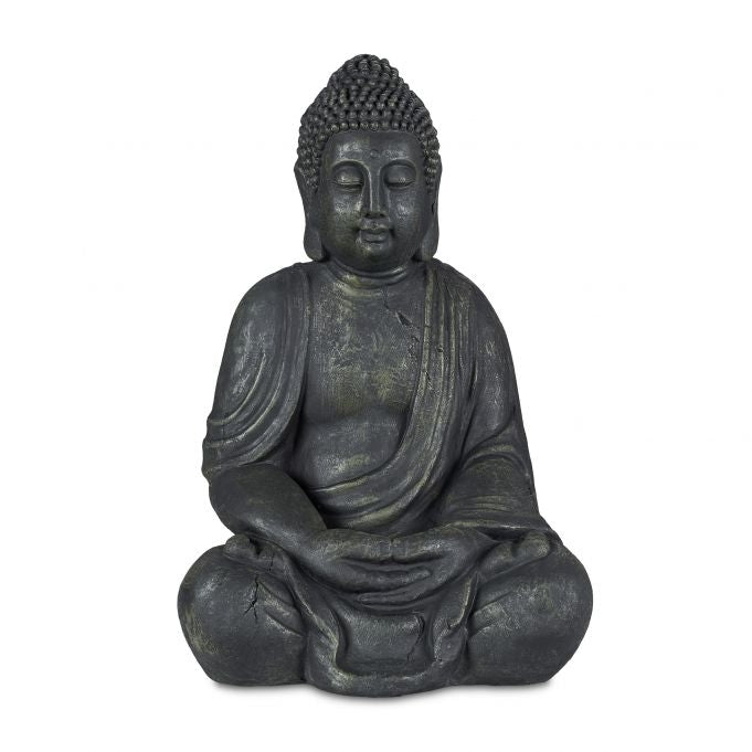 Grey Vintage-Looking Buddha Statue 70 cm