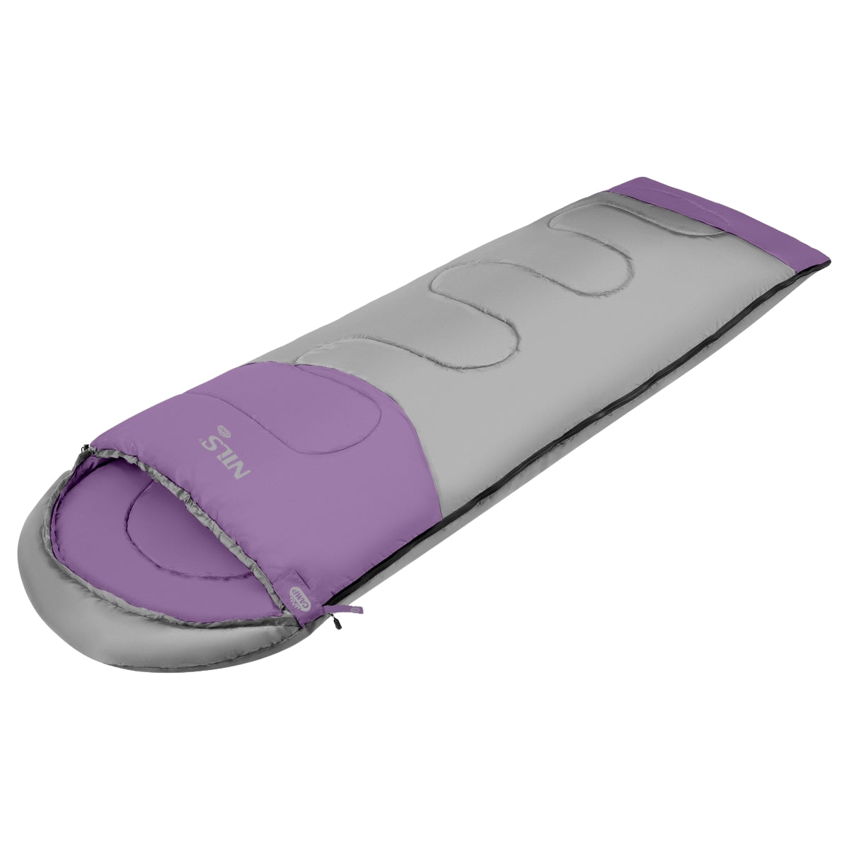 Grey-Violet Sleeping Bag, Size M, Lightweight