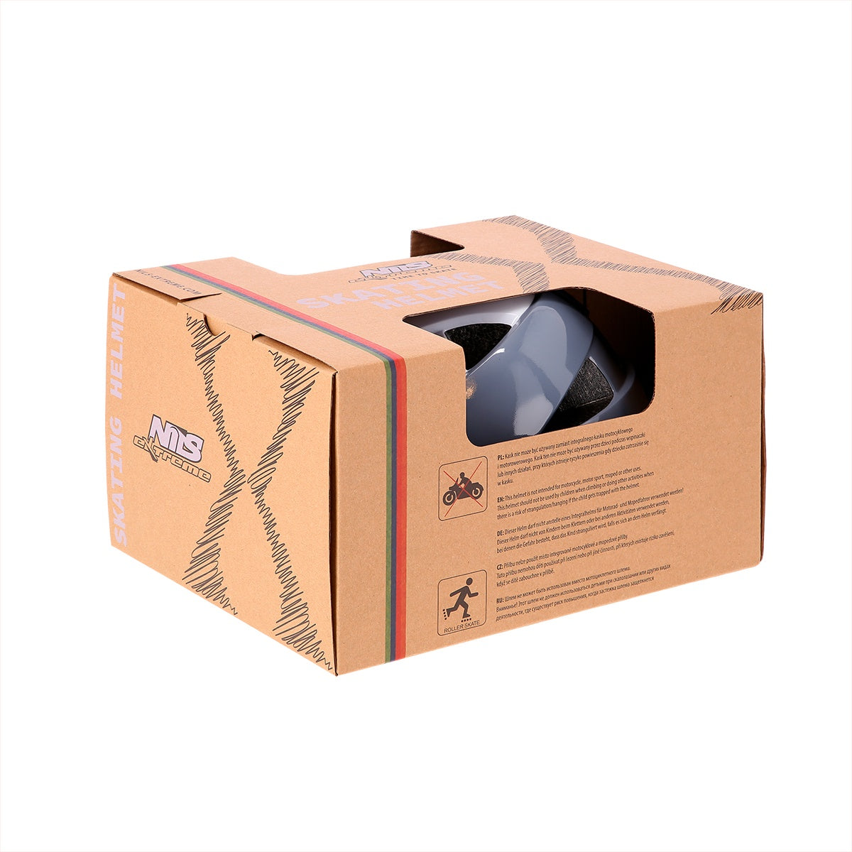 Grey XS Helmet, 48-52cm Size