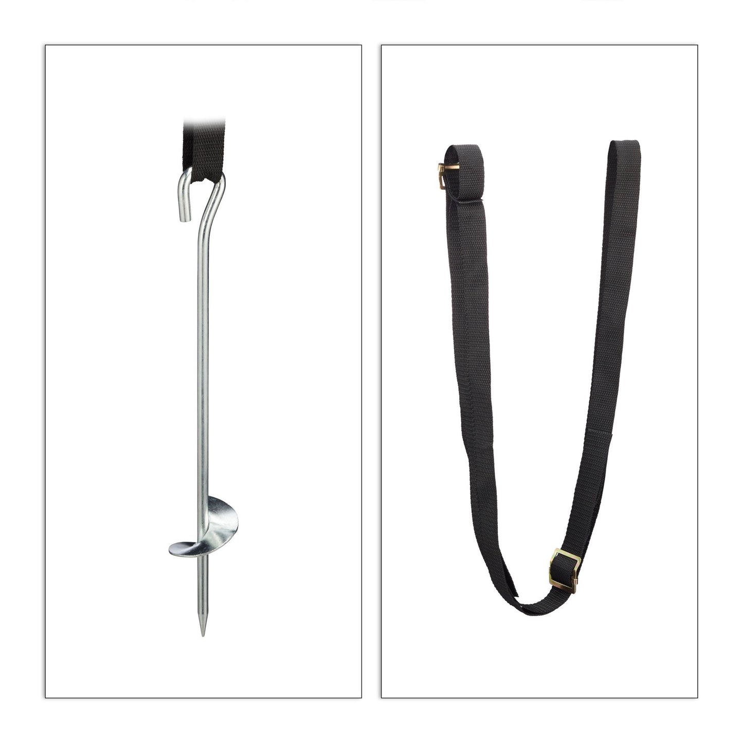 Ground anchor trampoline 8 parts