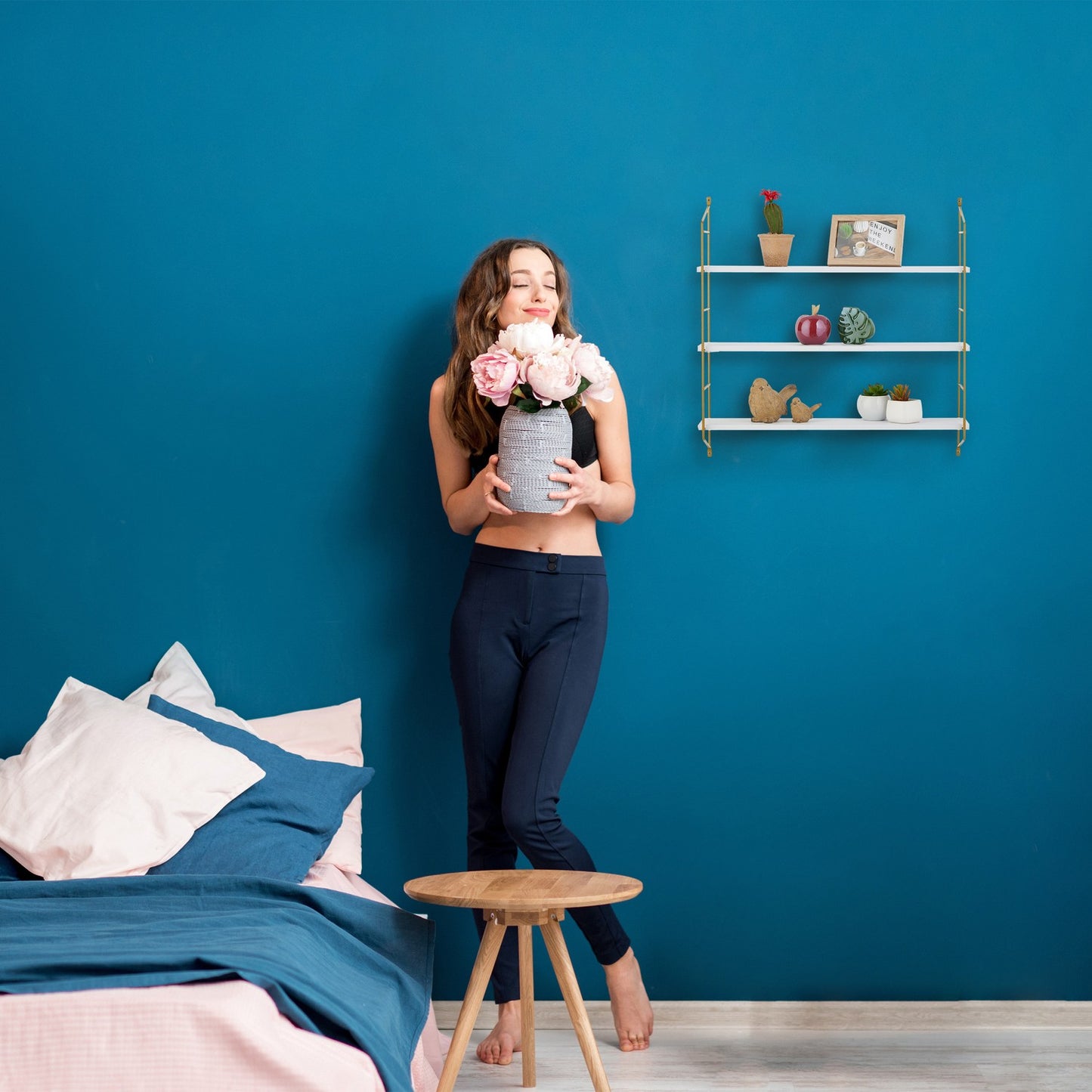 Hanging 3-Tier Wall Shelf