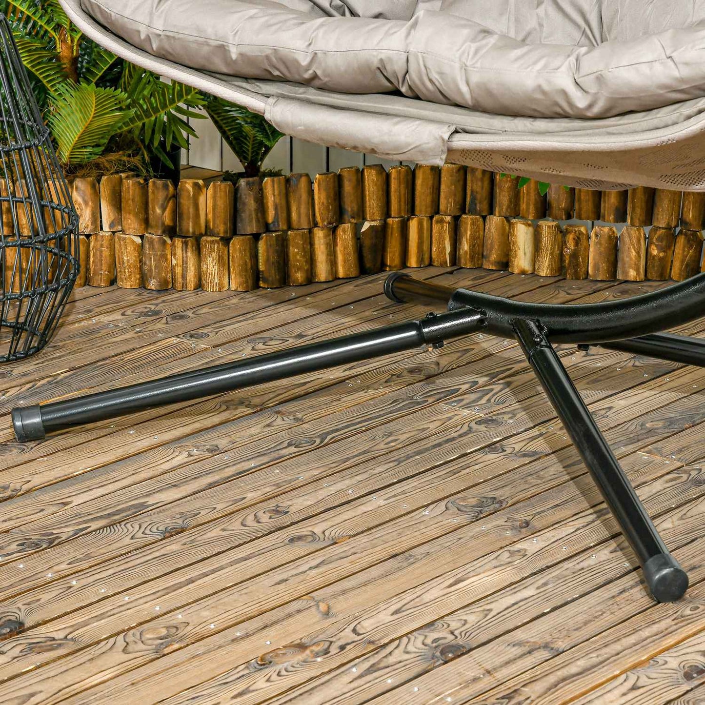 2-seat hanging basket chair, folding seat, 240 kg capacity