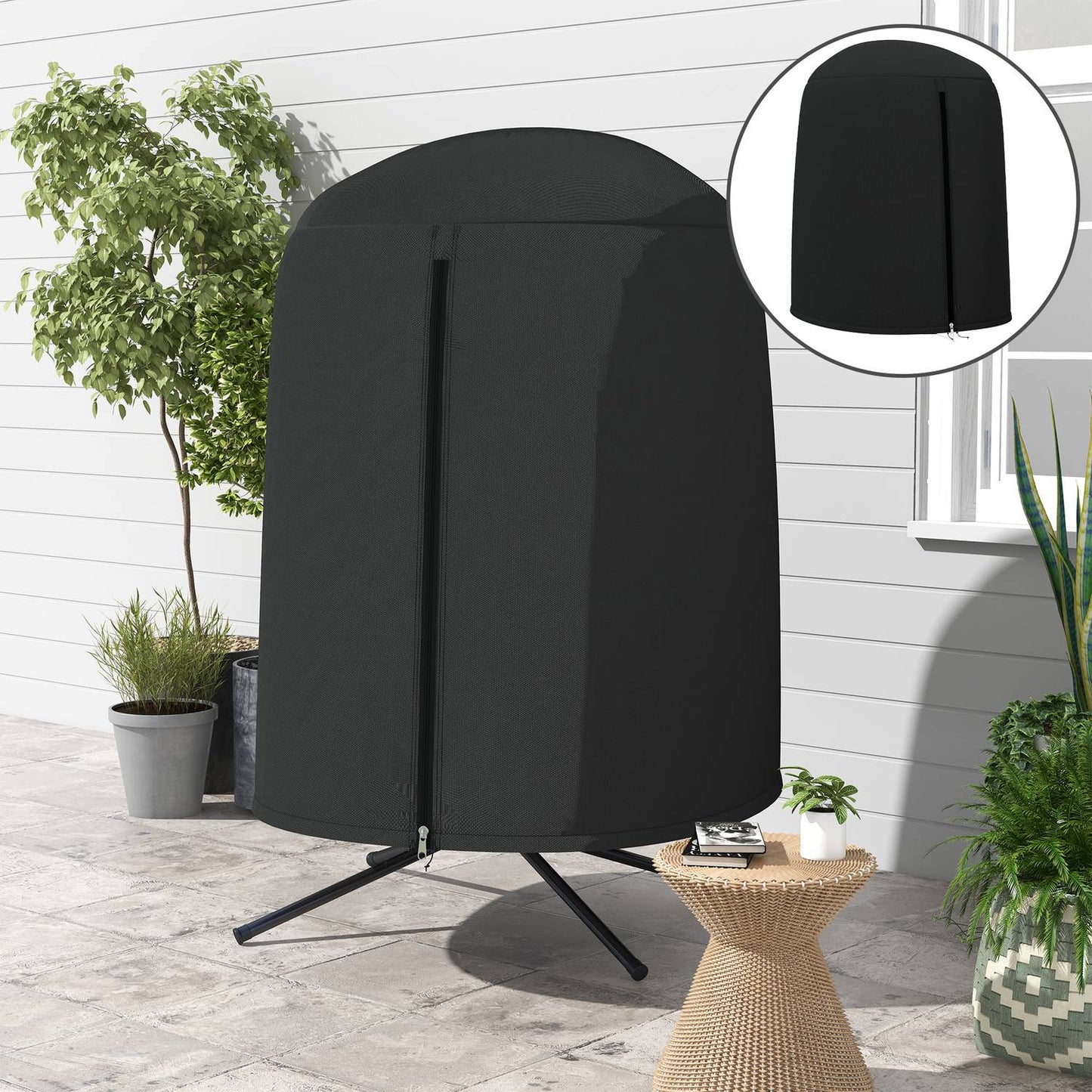 Waterproof Hanging chair cover with UV protection, Ø128x190 Cm