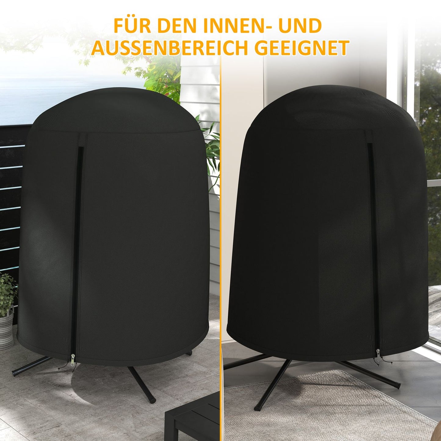 Waterproof Hanging chair cover with UV protection, Ø128x190 Cm