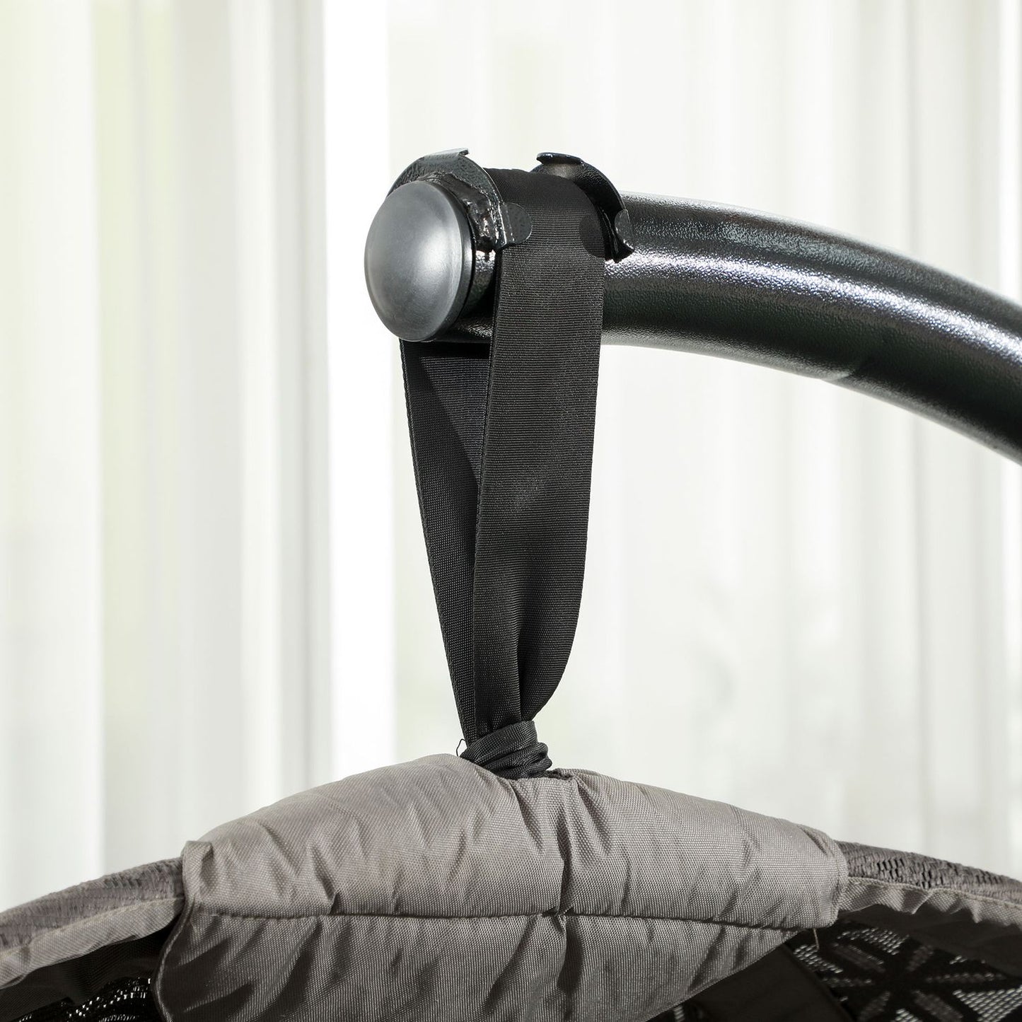 Hammock swing with cushion, foldable polyester, 120 kg capacity