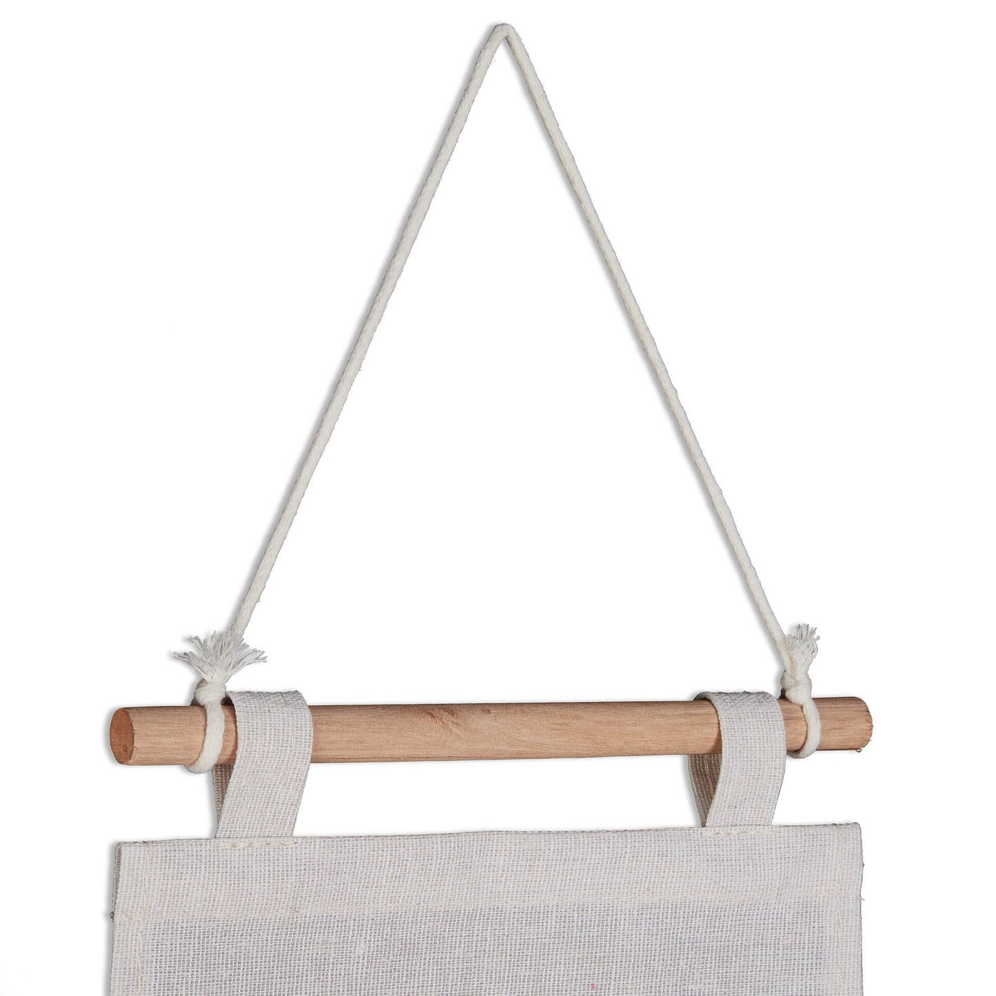 Hanging fabric organizer