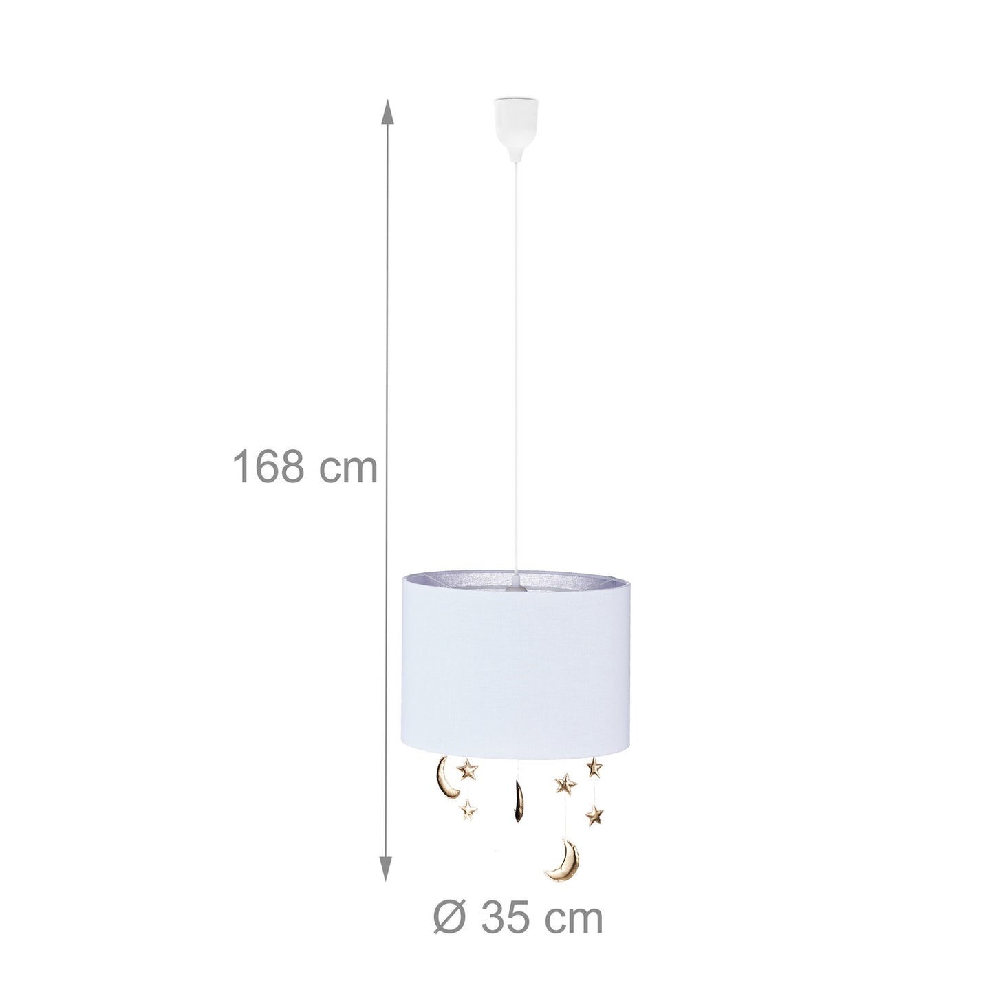 Hanging lamp Children's room Moons & stars