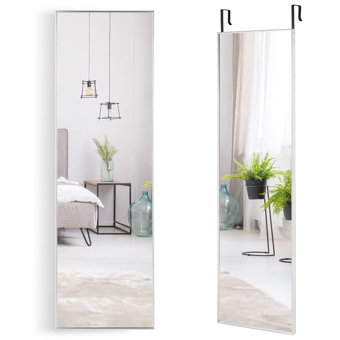 Hanging mirror full-length mirror with frame 120 x 37 x 2 cm black