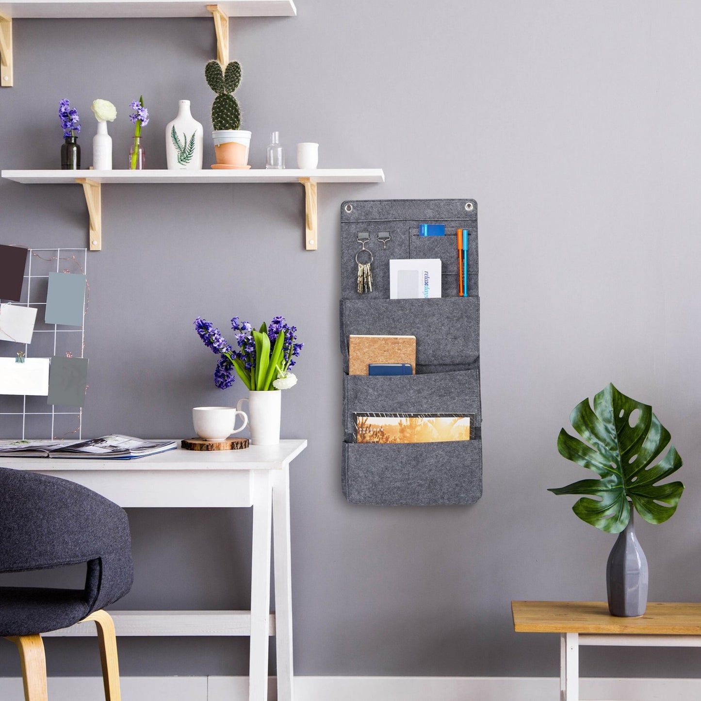 Hanging organizer set of 2 3 compartments
