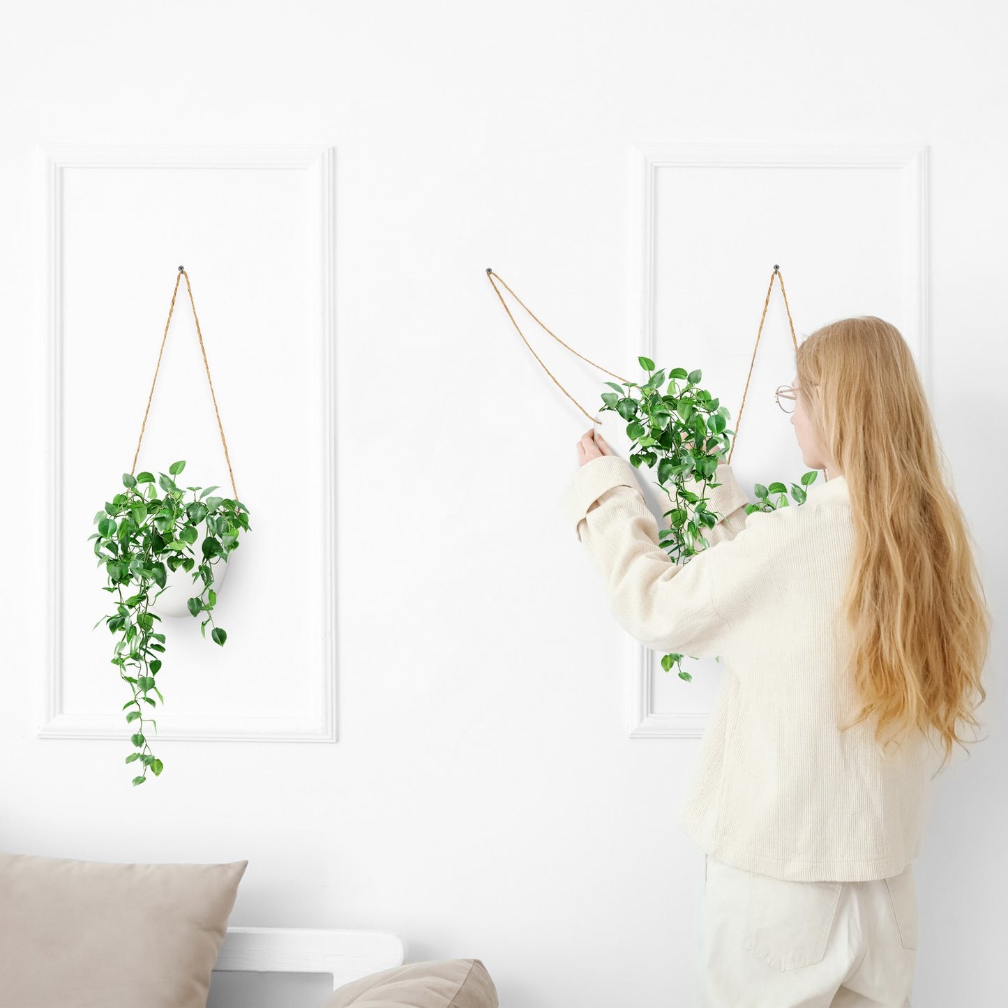 Hanging wall vase - set of 3