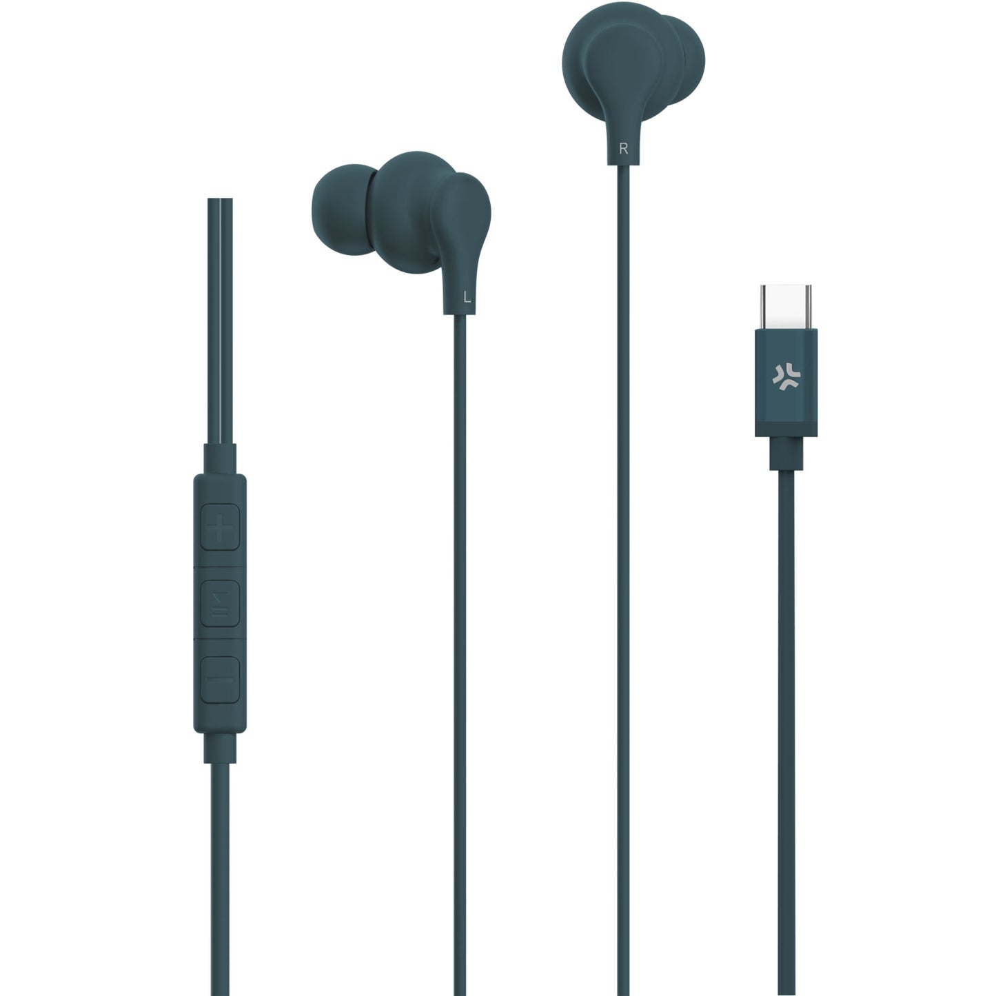 Headphones In-Ear Cable USB-C UP1600 Blue-green