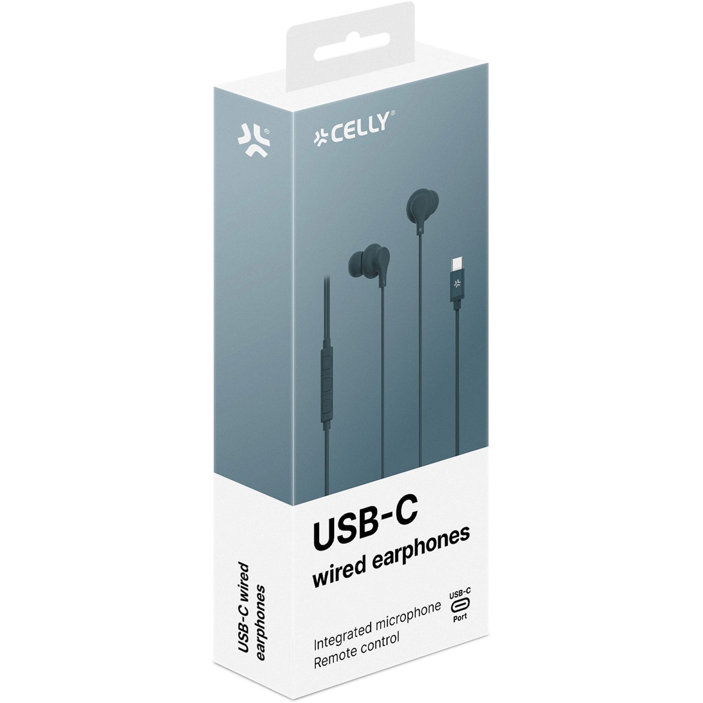 Headphones In-Ear Cable USB-C UP1600 Blue-green