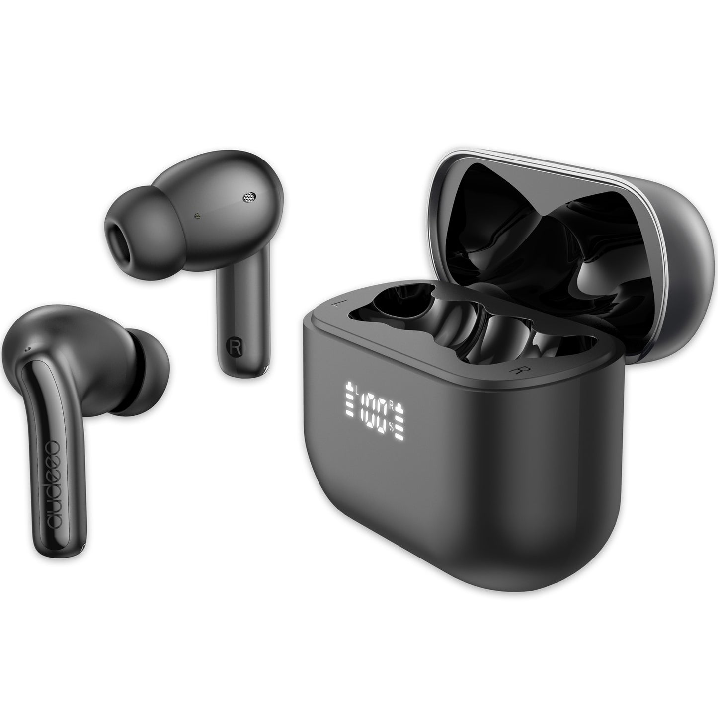 Headphones In-Ear TWS ANC ENC LED Novatune Black