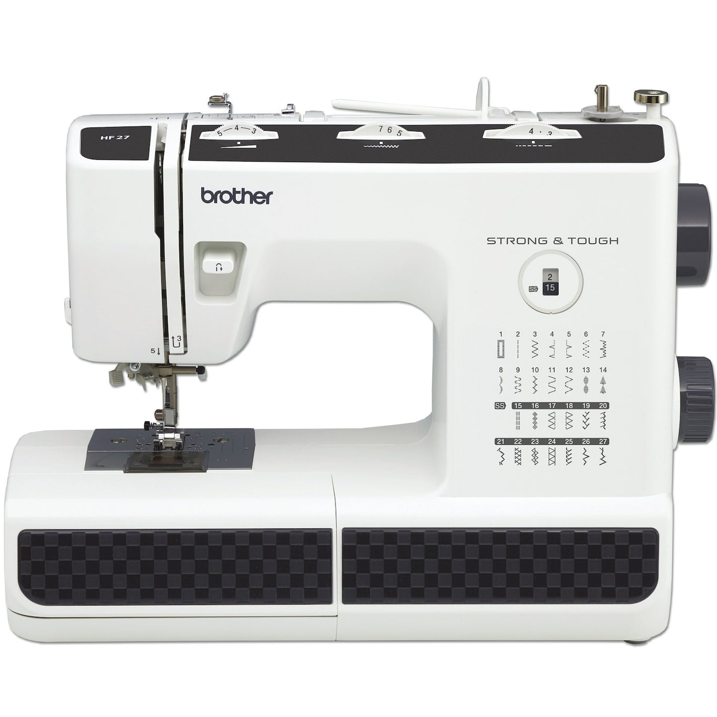 Heavy-Duty Sewing Machine, 27 Stitches, Twin Needle