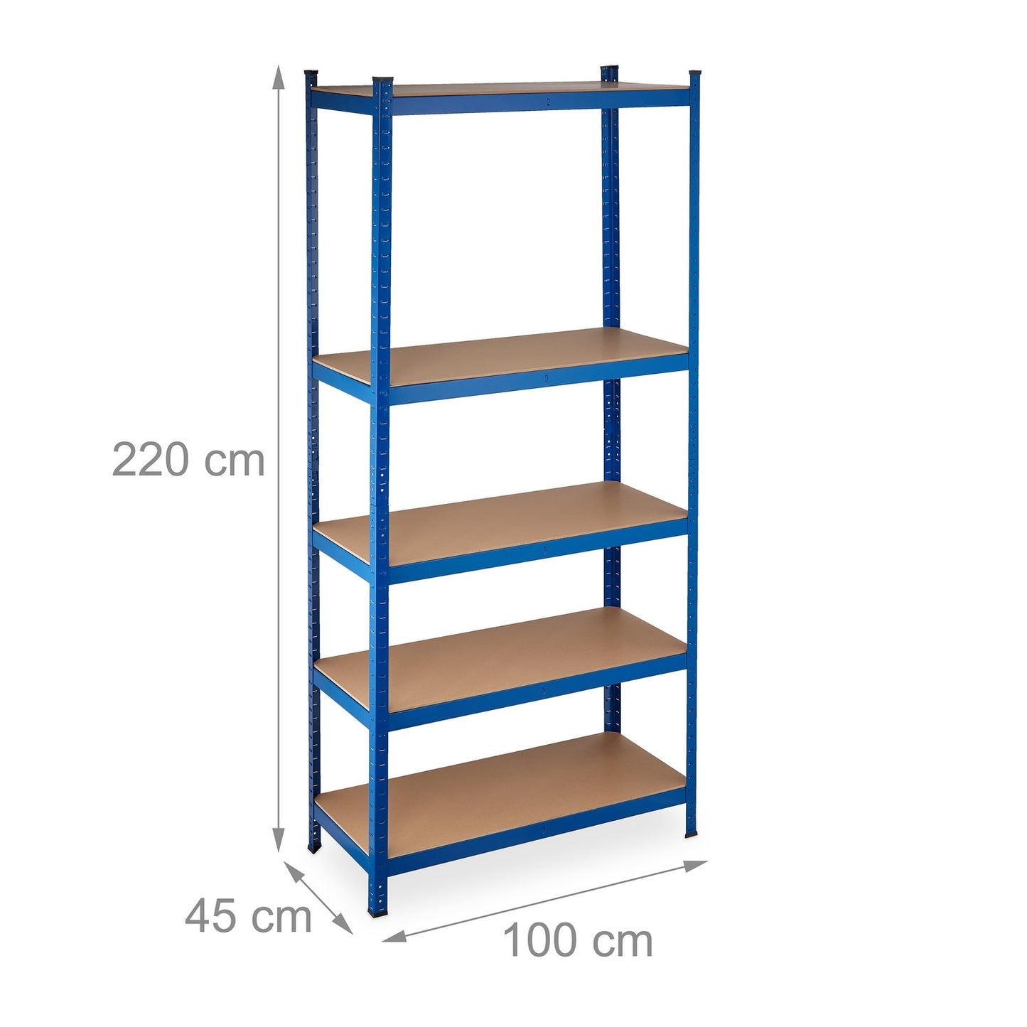 Heavy Duty Shelving Unit 220 cm Blue