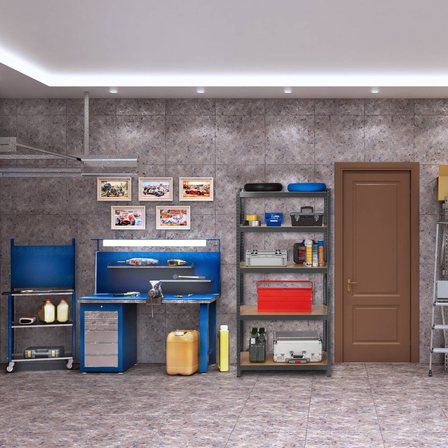Heavy Duty Shelving Unit with 5 Levels