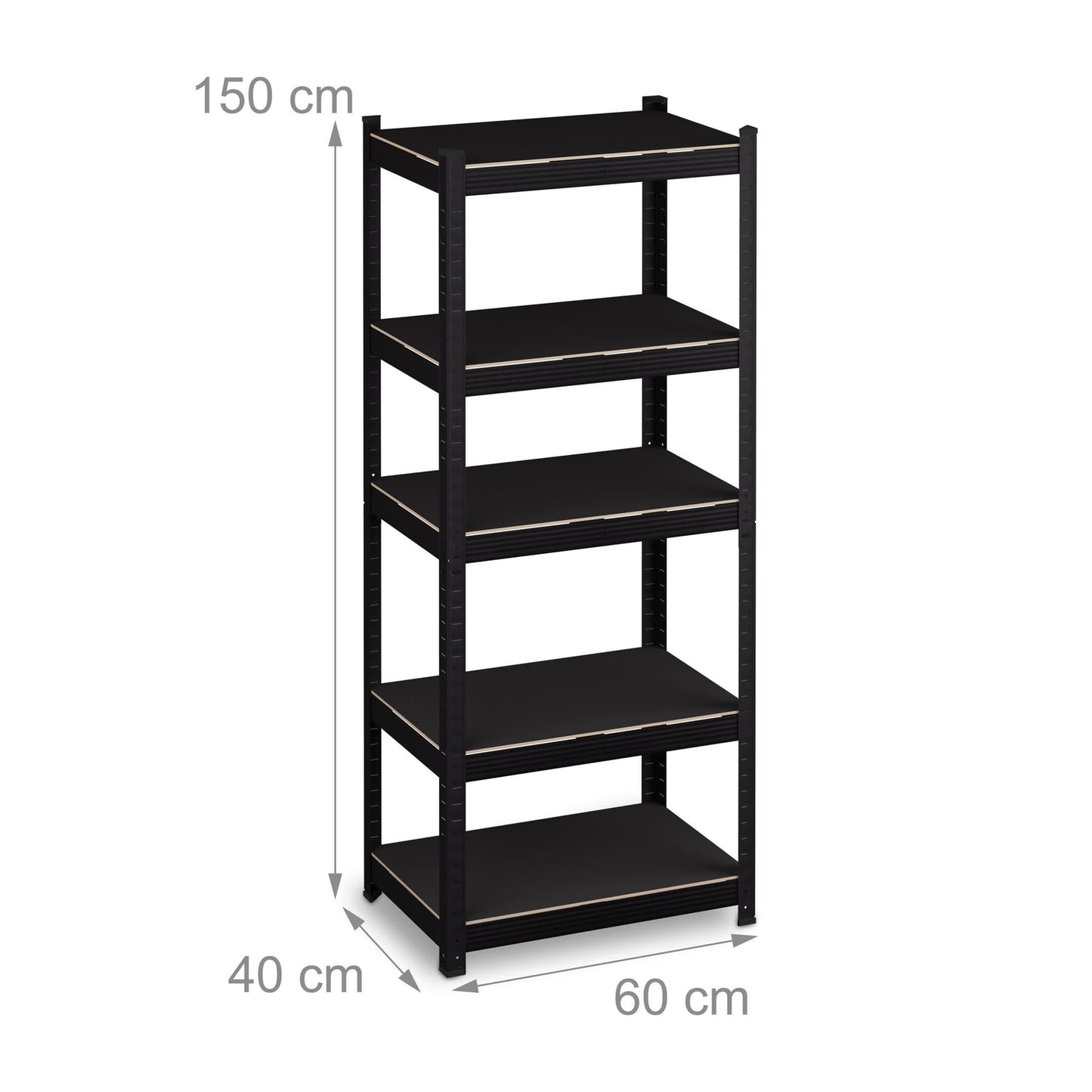 Heavy load rack with 5 levels