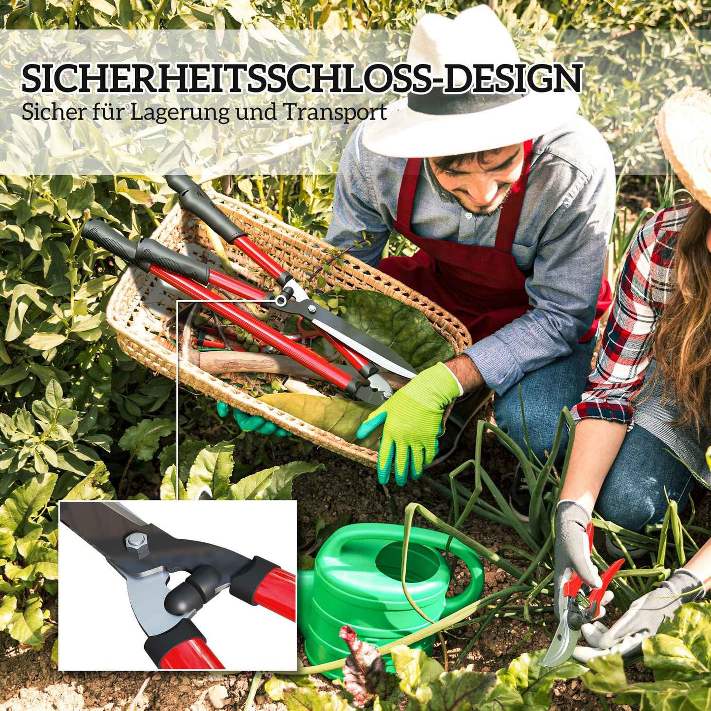 3-Piece Garden Tool Set with Rust-Resistant Blades