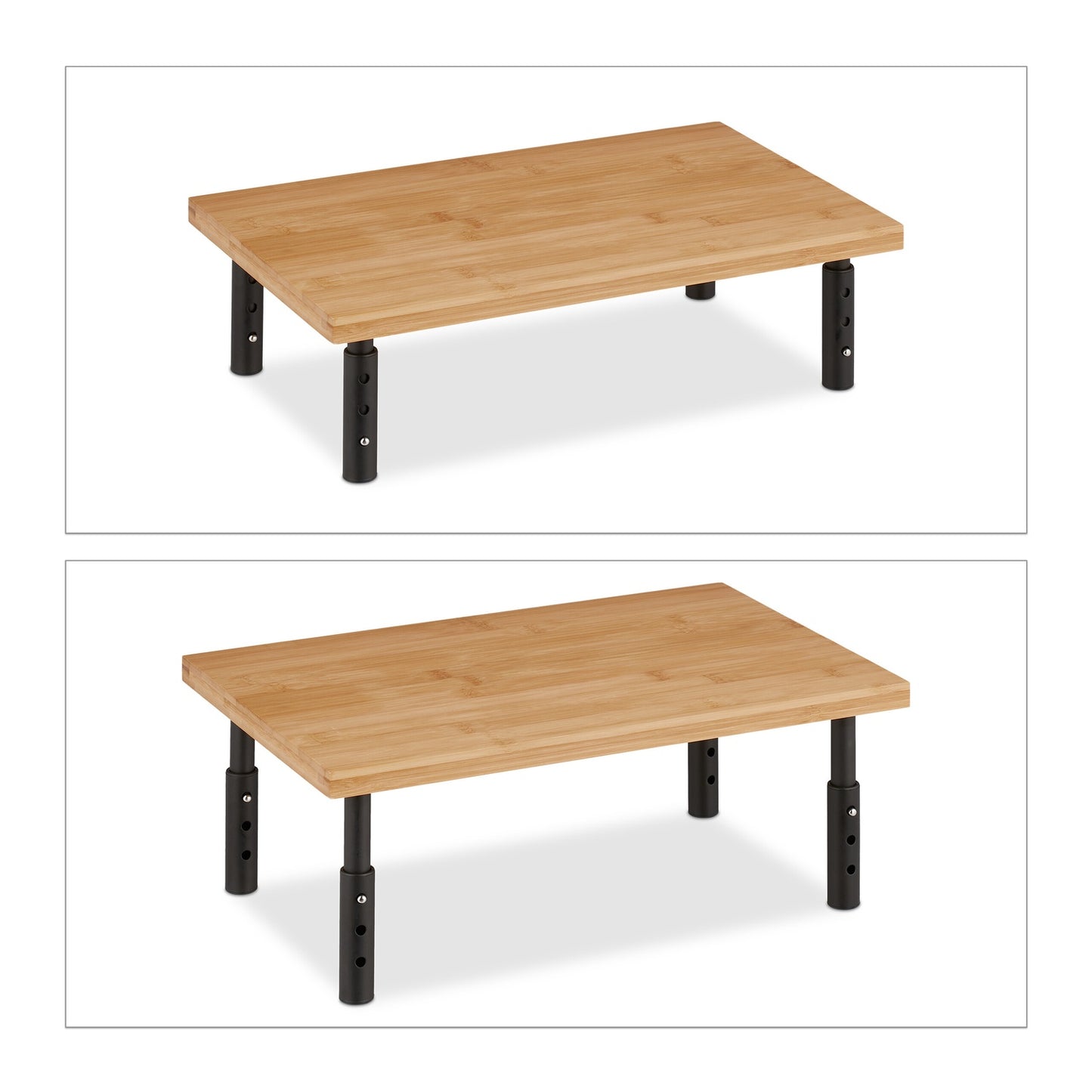 Height adjustable monitor stand