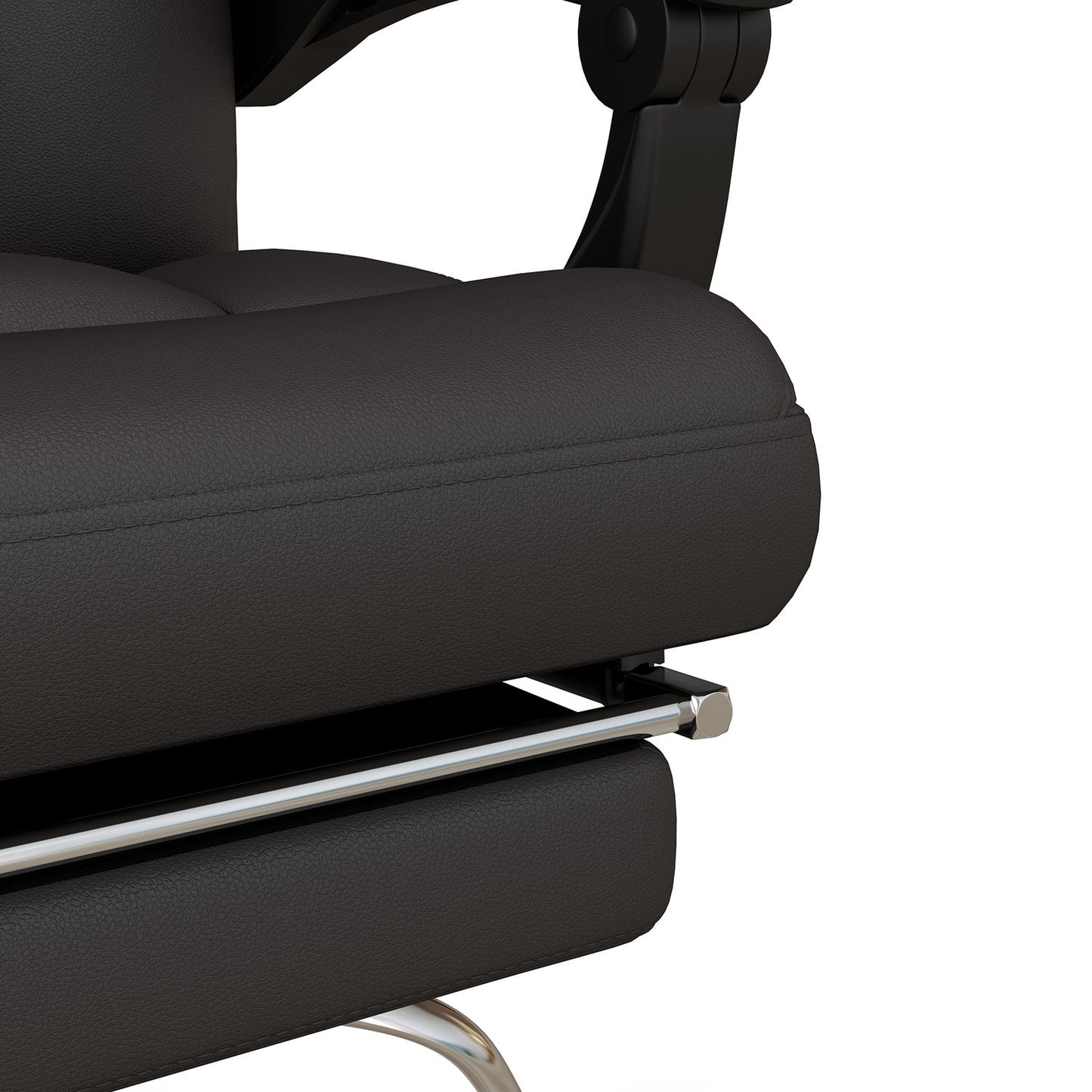 Ergonomic brown office chair with massage, 120 kg capacity