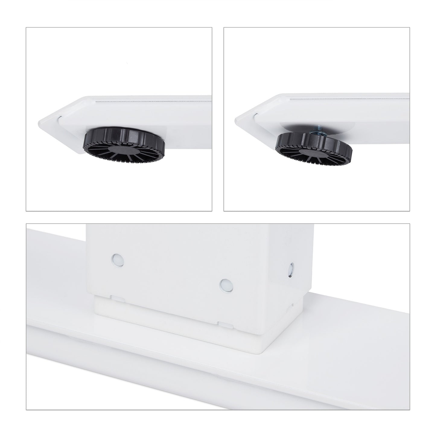 Height adjustable table frame