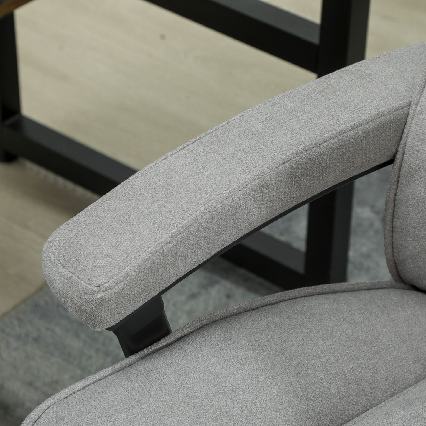 High Back Office Chair, 200kg Capacity, Light Grey