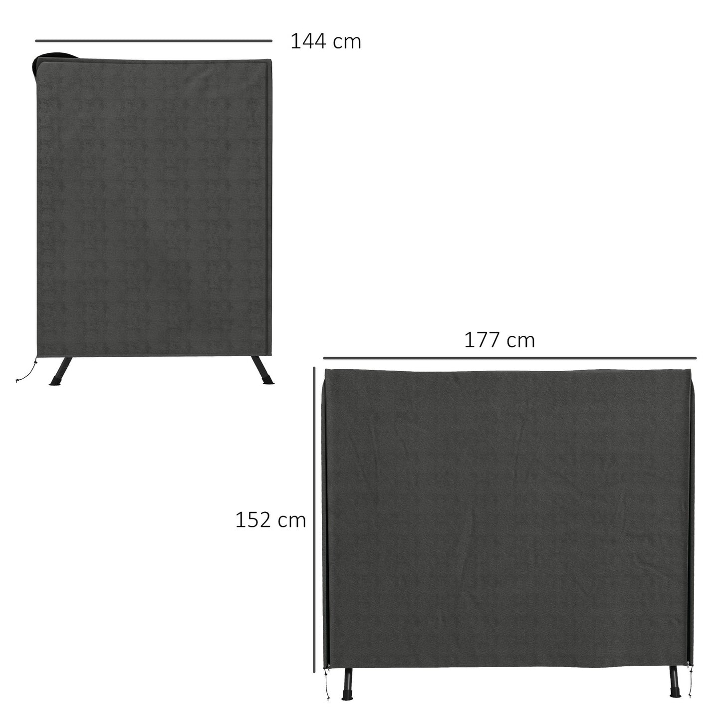 3-seat garden swing cover, winterproof UV-resistant 420D fabric